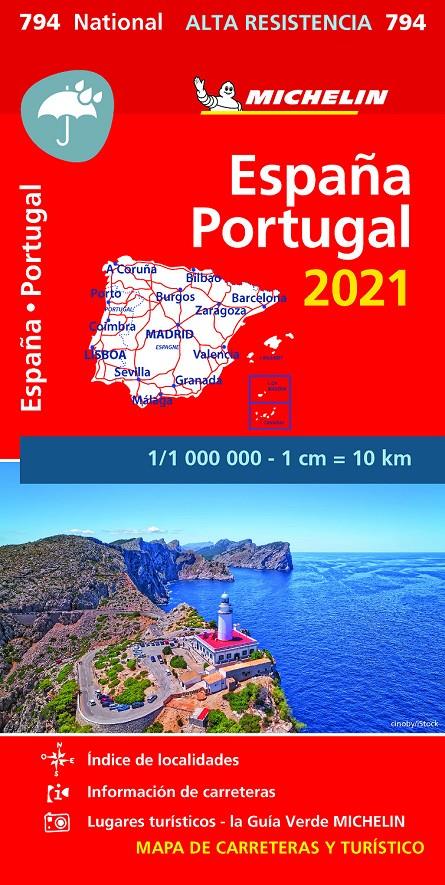 MAPA NATIONAL ESPAÑA - PORTUGAL 2021 "ALTA RESISTENCIA" | 9782067250086 | VARIOS AUTORES | Llibreria La Font de Mimir - Llibreria online Barcelona - Comprar llibres català i castellà