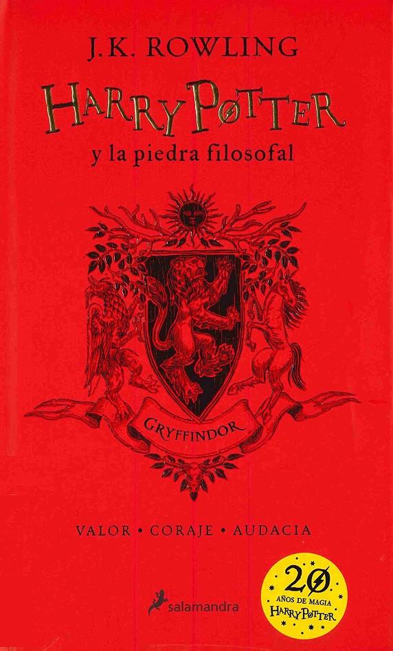 HP1 PIEDRA FILOSOFAL 20 ANIV GRYFFINDOR | 9788498388879 | Llibreria La Font de Mimir - Llibreria online Barcelona - Comprar llibres català i castellà