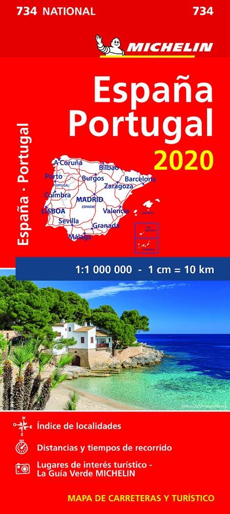 MAPA NATIONAL ESPAÑA - PORTUGAL 2020 | 9782067244078 | MICHELIN | Llibreria La Font de Mimir - Llibreria online Barcelona - Comprar llibres català i castellà