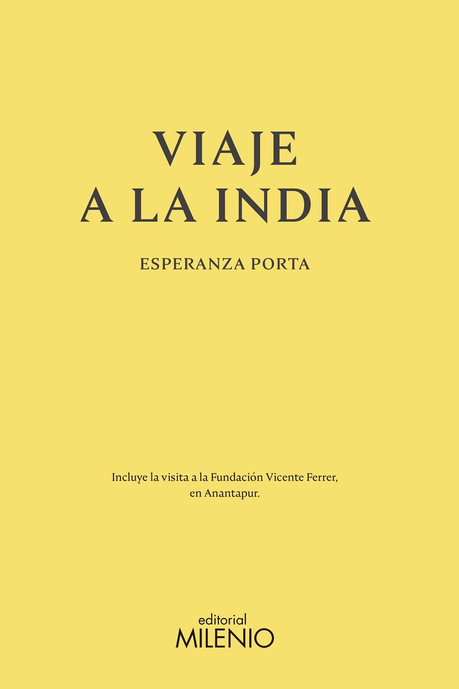VIAJE A LA INDIA | 9788497437974 | PORTA VICENTE, ESPERANZA | Llibreria La Font de Mimir - Llibreria online Barcelona - Comprar llibres català i castellà