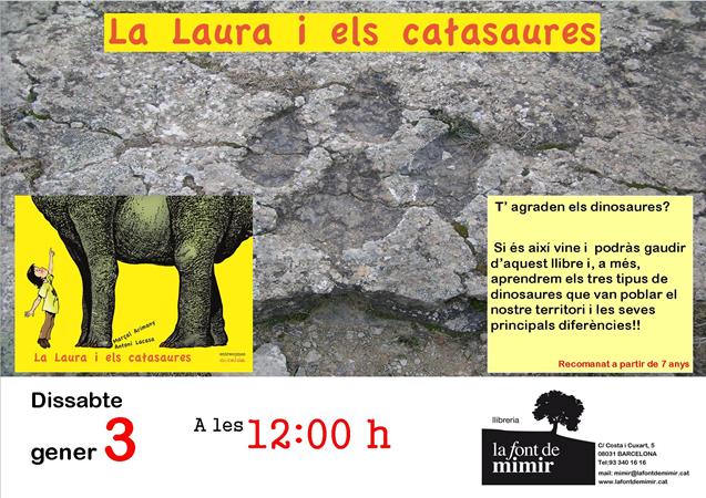ACTIVITAT INFANTIL: LA LAURA I ELS CATASAURES | Llibreria La Font de Mimir - Llibreria online Barcelona - Comprar llibres català i castellà