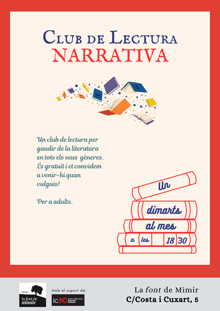 CLUB DE LECTURA NARRATIVA | Llibreria La Font de Mimir - Llibreria online Barcelona - Comprar llibres català i castellà