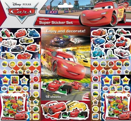 CARS SUPER STICKERS SET 500 PEGATINAS | 8595593806501 | AA.VV | Llibreria La Font de Mimir - Llibreria online Barcelona - Comprar llibres català i castellà