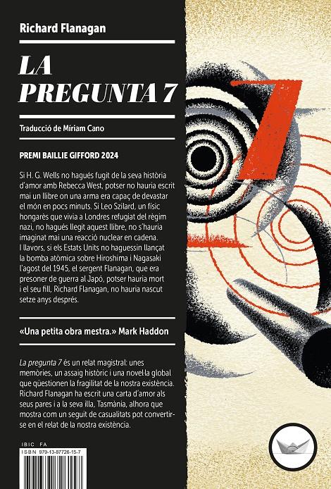 LA PREGUNTA 7 | 9791387726157 | FLANAGAN, RICHARD | Llibreria La Font de Mimir - Llibreria online Barcelona - Comprar llibres català i castellà