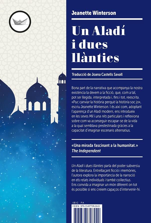 UN ALADÍ I DUES LLÀNTIES | 9791387726249 | WINTERSON, JEANETTE | Llibreria La Font de Mimir - Llibreria online Barcelona - Comprar llibres català i castellà