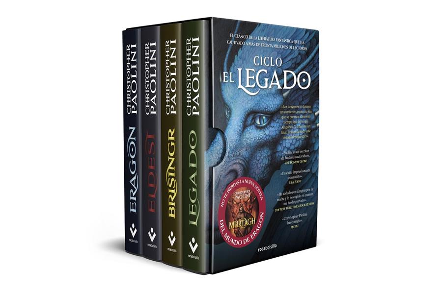 CICLO EL LEGADO (EDICIÓN ESTUCHE CON: ERAGON | ELDEST | BRISINGR | LEGADO) | 9788419498526 | PAOLINI, CHRISTOPHER | Llibreria La Font de Mimir - Llibreria online Barcelona - Comprar llibres català i castellà