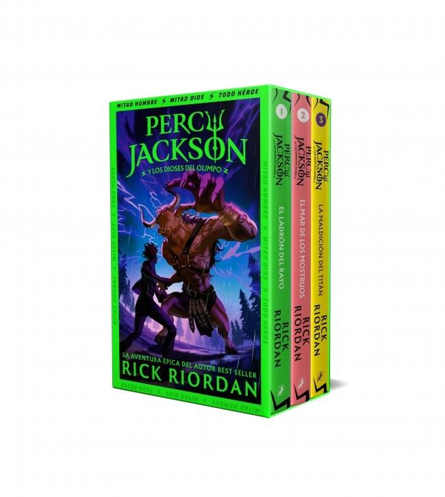 PERCY JACKSON Y LOS DIOSES DEL OLIMPO (ESTUCHE CON: EL LADRÓN DEL RAYO|EL MAR DE | 9788419868541 | RIORDAN, RICK | Llibreria La Font de Mimir - Llibreria online Barcelona - Comprar llibres català i castellà