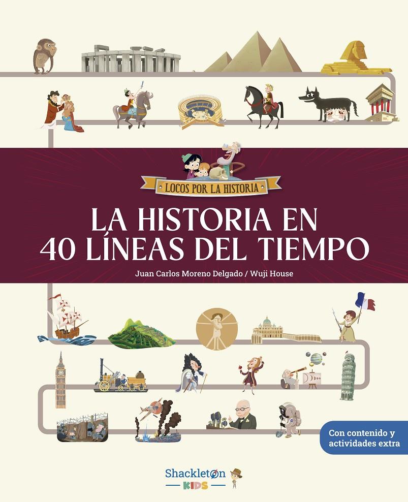 LA HISTORIA EN 40 LÍNEAS DEL TIEMPO | 9788413614281 | MORENO DELGADO, JUAN CARLOS | Llibreria La Font de Mimir - Llibreria online Barcelona - Comprar llibres català i castellà