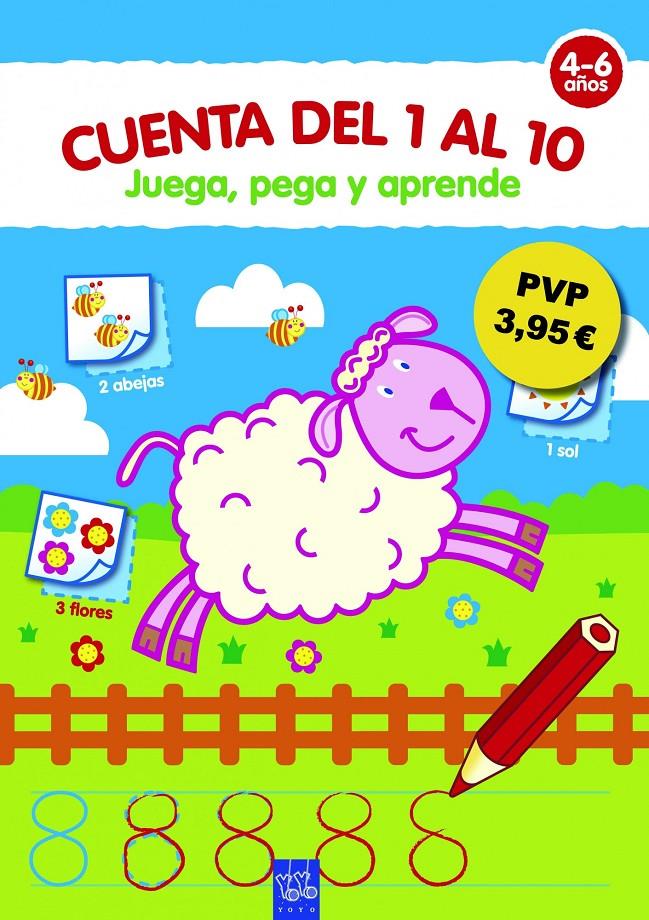 JUEGA, PEGA Y APRENDE. CUENTA DEL 1 AL 10 | 9788408108610 | YOYO | Llibreria La Font de Mimir - Llibreria online Barcelona - Comprar llibres català i castellà
