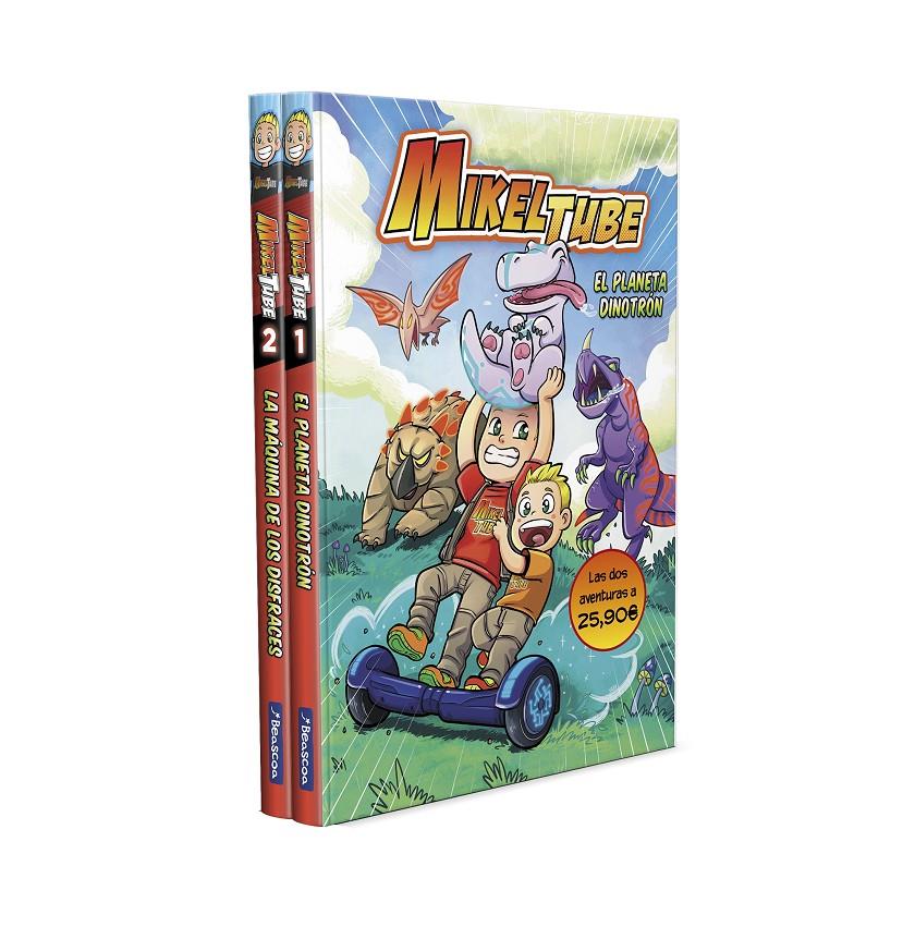 PACK MIKELTUBE: EL PLANETA DINOTRÓN | LA MÁQUINA DE LOS DISFRACES (MIKELTUBE 1 Y | 9788448856861 | MIKEL SÁNCHEZ, HENAR TORINOS Y DAVID DOMÍNGUEZ DOMÍNGUEZ | Llibreria La Font de Mimir - Llibreria online Barcelona - Comprar llibres català i castellà
