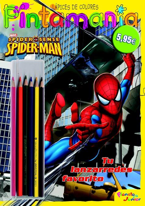 SPIDERMAN. PINTAMANIA LAPICES COLORES | 9788408102489 | SPIDERMAN | Llibreria La Font de Mimir - Llibreria online Barcelona - Comprar llibres català i castellà