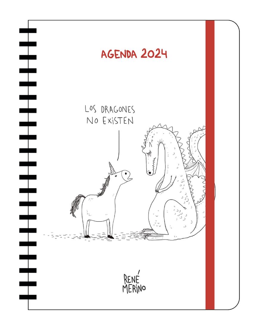 AGENDA ANUAL SEMANAL 2024 RENÉ MERINO | 9788418195952 | MERINO, RENÉ | Llibreria La Font de Mimir - Llibreria online Barcelona - Comprar llibres català i castellà