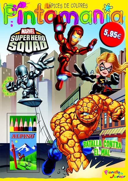 SUPER HERO SQUAD. PINTAMANIA LAPICES PEQUEÑOS | 9788408102496 | SUPER HERO SQUAD | Llibreria La Font de Mimir - Llibreria online Barcelona - Comprar llibres català i castellà