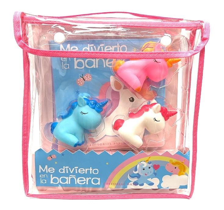 ME DIVIERTO EN LA BAÑERA. UNICORNIOS (LIBRO DE BAÑO CON JUGUETES) | 9788418715754 | Llibreria La Font de Mimir - Llibreria online Barcelona - Comprar llibres català i castellà