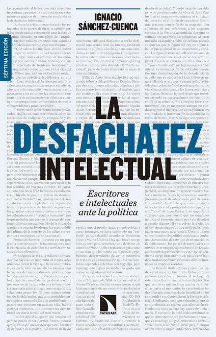 LA DESFACHATEZ INTELECTUAL | 9788490972595 | SÁNCHEZ-CUENCA RODRÍGUEZ, IGNACIO | Llibreria La Font de Mimir - Llibreria online Barcelona - Comprar llibres català i castellà