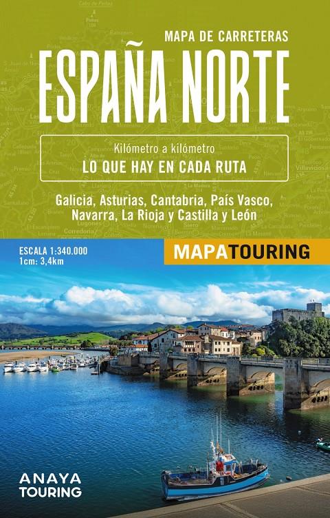 MAPA DE CARRETERAS DE ESPAÑA NORTE 1:340.000 | 9788491588627 | ANAYA TOURING | Llibreria La Font de Mimir - Llibreria online Barcelona - Comprar llibres català i castellà