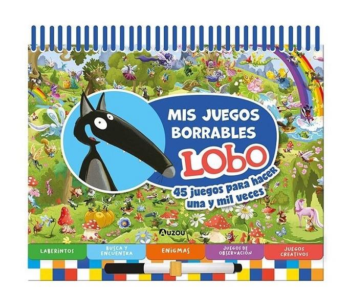 ESPIRAL. MIS JUEGOS BORRABLES LOBO | 9791039557016 | AA.VV | Llibreria La Font de Mimir - Llibreria online Barcelona - Comprar llibres català i castellà