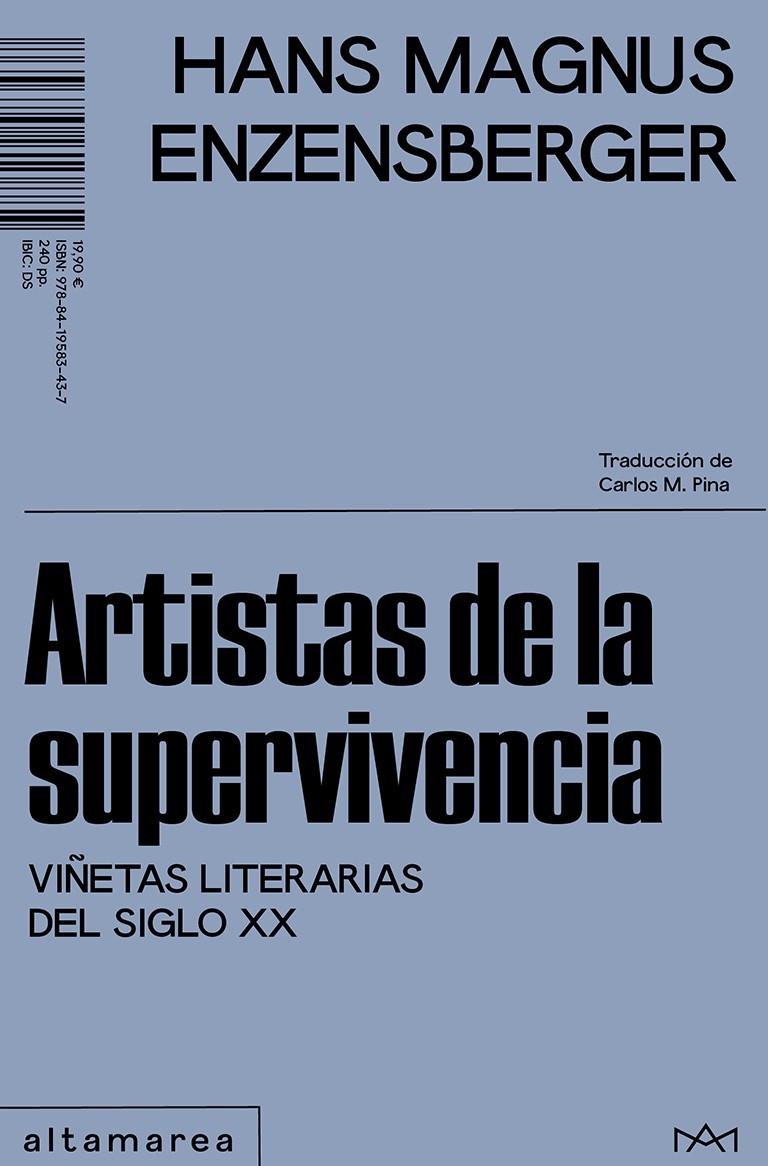 ARTISTAS DE LA SUPERVIVENCIA | 9788419583437 | ENZENSBERGER, HANS MAGNUS | Llibreria La Font de Mimir - Llibreria online Barcelona - Comprar llibres català i castellà