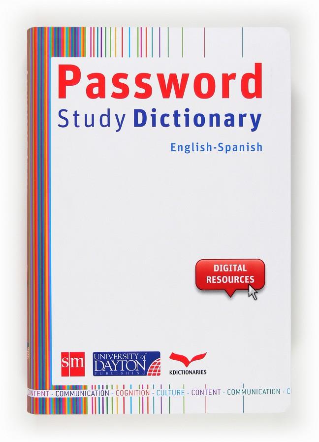 PASSWORD STUDY DICTIONARY | 9788415478676 | EQUIPO PEDAGÓGICO EDICIONES SM, | Llibreria La Font de Mimir - Llibreria online Barcelona - Comprar llibres català i castellà