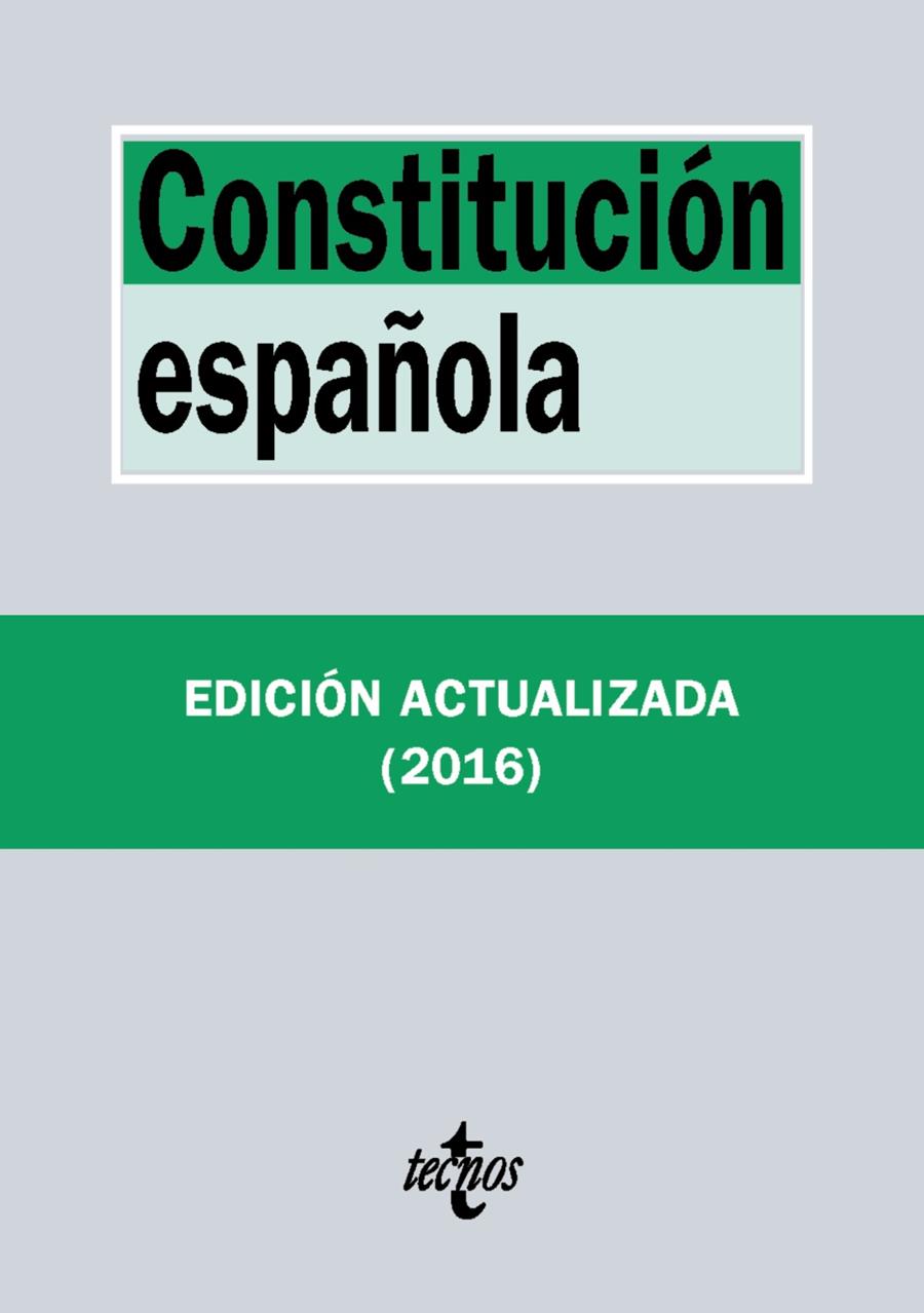 CONSTITUCIÓN ESPAÑOLA | 9788430969432 | EDITORIAL TECNOS | Llibreria La Font de Mimir - Llibreria online Barcelona - Comprar llibres català i castellà