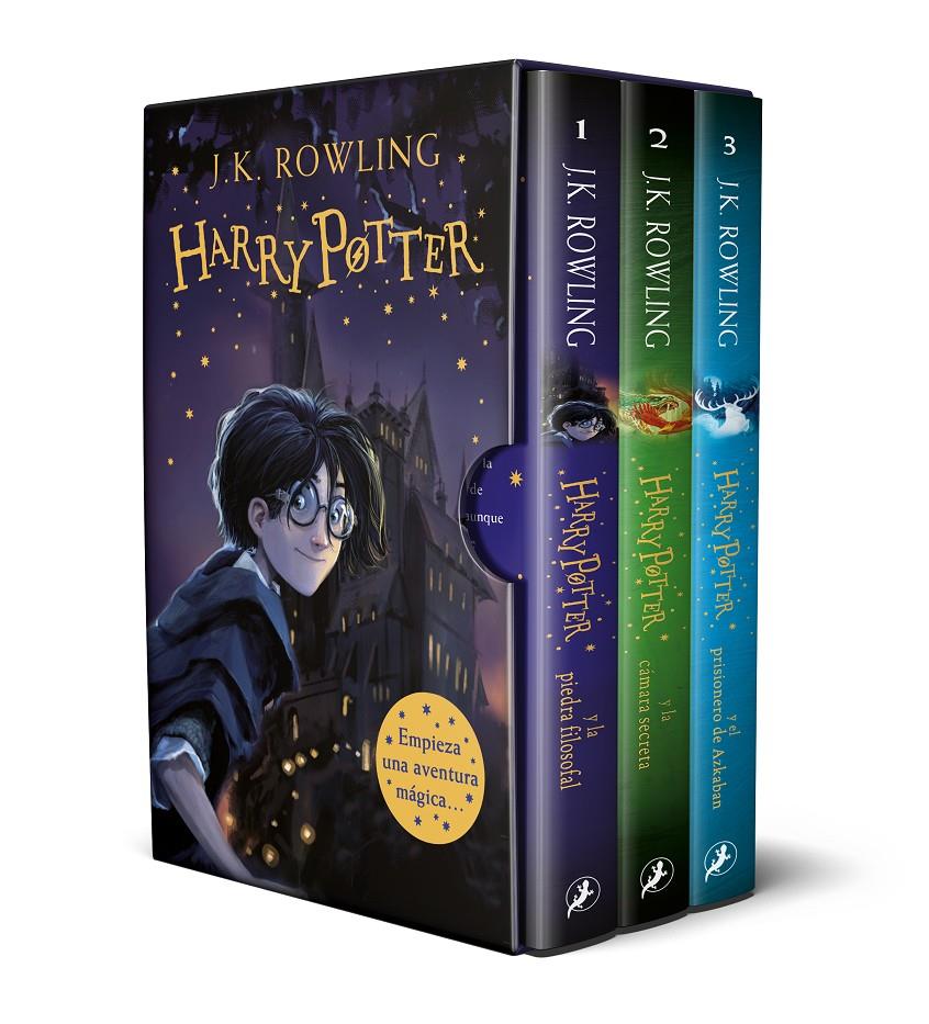 HARRY POTTER (EDICIÓN ESTUCHE CON LOS 3 PRIMEROS VOLÚMENES) | 9788418796180 | ROWLING, J.K. | Llibreria La Font de Mimir - Llibreria online Barcelona - Comprar llibres català i castellà