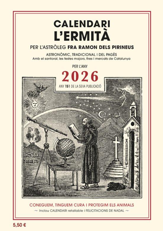 CALENDARI DE L'ERMITÀ, 2026 | 9788412798586 | VARIOS AUTORES | Llibreria La Font de Mimir - Llibreria online Barcelona - Comprar llibres català i castellà
