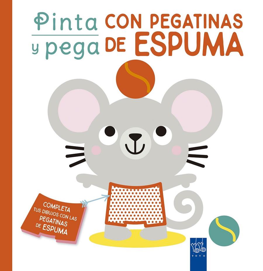 PINTA Y PEGA CON PEGATINAS DE ESPUMA. ROJO | 9788408250456 | YOYO | Llibreria La Font de Mimir - Llibreria online Barcelona - Comprar llibres català i castellà