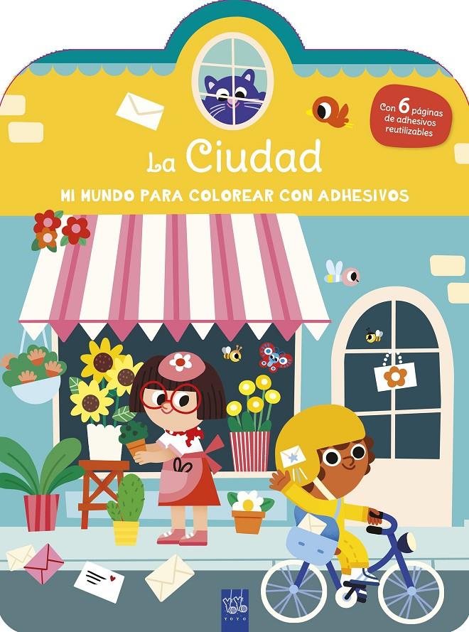 MI MUNDO PARA COLOREAR CON ADHESIVOS. LA CIUDAD | 9788408296850 | YOYO | Llibreria La Font de Mimir - Llibreria online Barcelona - Comprar llibres català i castellà