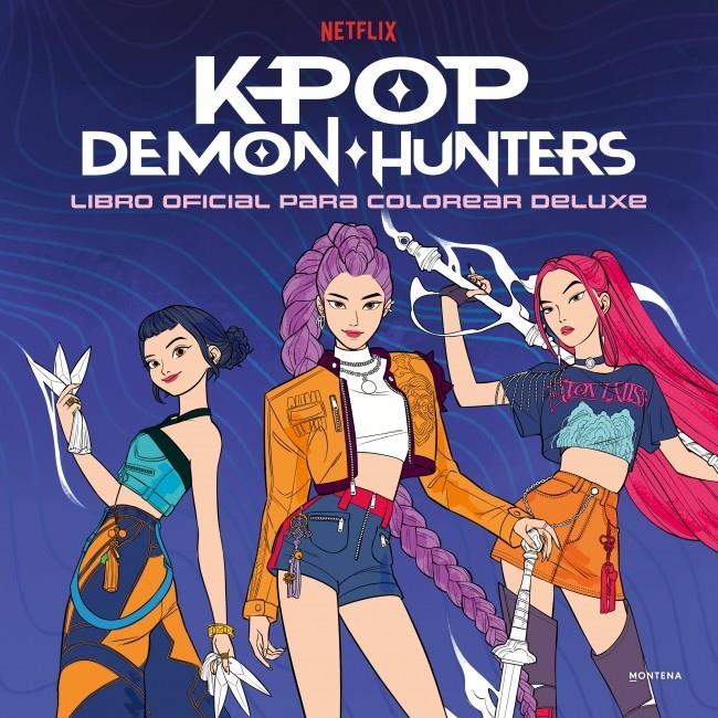 KPOP DEMON HUNTERS - LIBRO OFICIAL PARA COLOREAR DELUXE | 9791387924621 | NETFLIX | Llibreria La Font de Mimir - Llibreria online Barcelona - Comprar llibres català i castellà