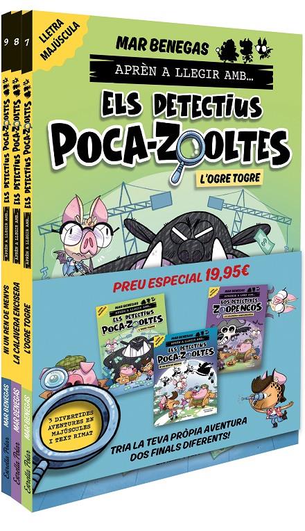 PACK APRÈN A LLEGIR AMB... ELS DETECTIUS POCA-ZOOLTES!  7,8 I 9: EN LLETRA MAJÚS | 9791387782955 | BENEGAS, MAR | Llibreria La Font de Mimir - Llibreria online Barcelona - Comprar llibres català i castellà
