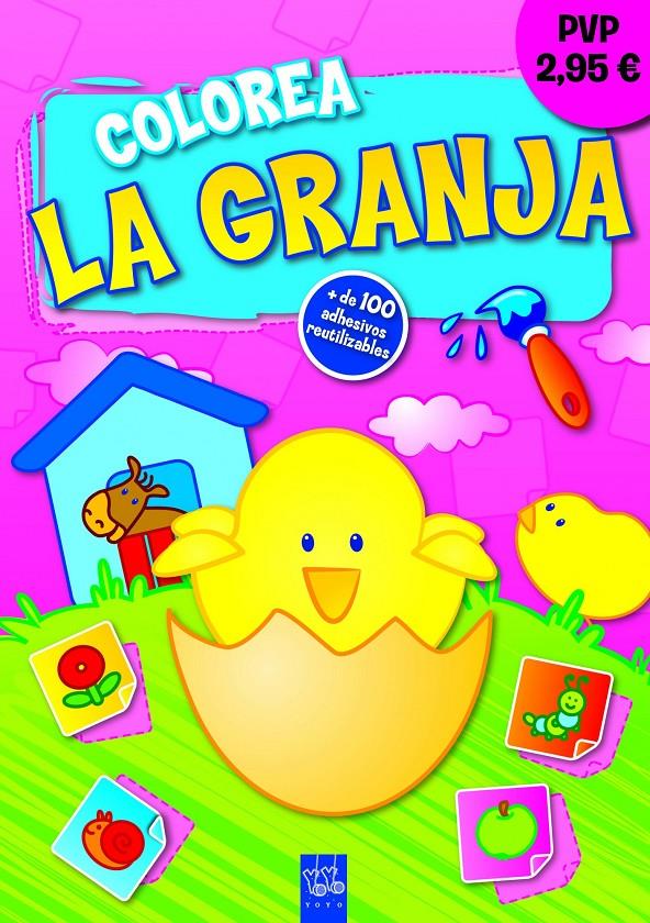 COLOREA LA GRANJA. POLLITO | 9788408036616 | YOYO | Llibreria La Font de Mimir - Llibreria online Barcelona - Comprar llibres català i castellà