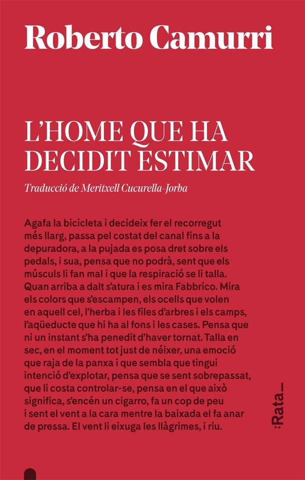 L'HOME QUE HA DECIDIT ESTIMAR | 9788416738533 | CAMURRI, ROBERTO | Llibreria La Font de Mimir - Llibreria online Barcelona - Comprar llibres català i castellà