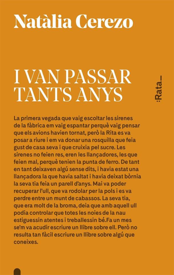 I VAN PASSAR TANTS ANYS | 9788416738045 | CEREZO, NATÀLIA | Llibreria La Font de Mimir - Llibreria online Barcelona - Comprar llibres català i castellà