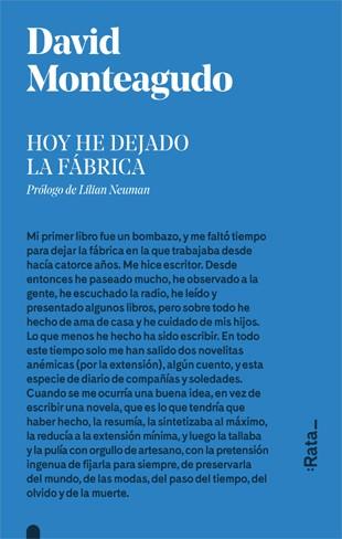 HOY HE DEJADO LA FÁBRICA | 9788416738281 | MONTEAGUDO, DAVID | Llibreria La Font de Mimir - Llibreria online Barcelona - Comprar llibres català i castellà