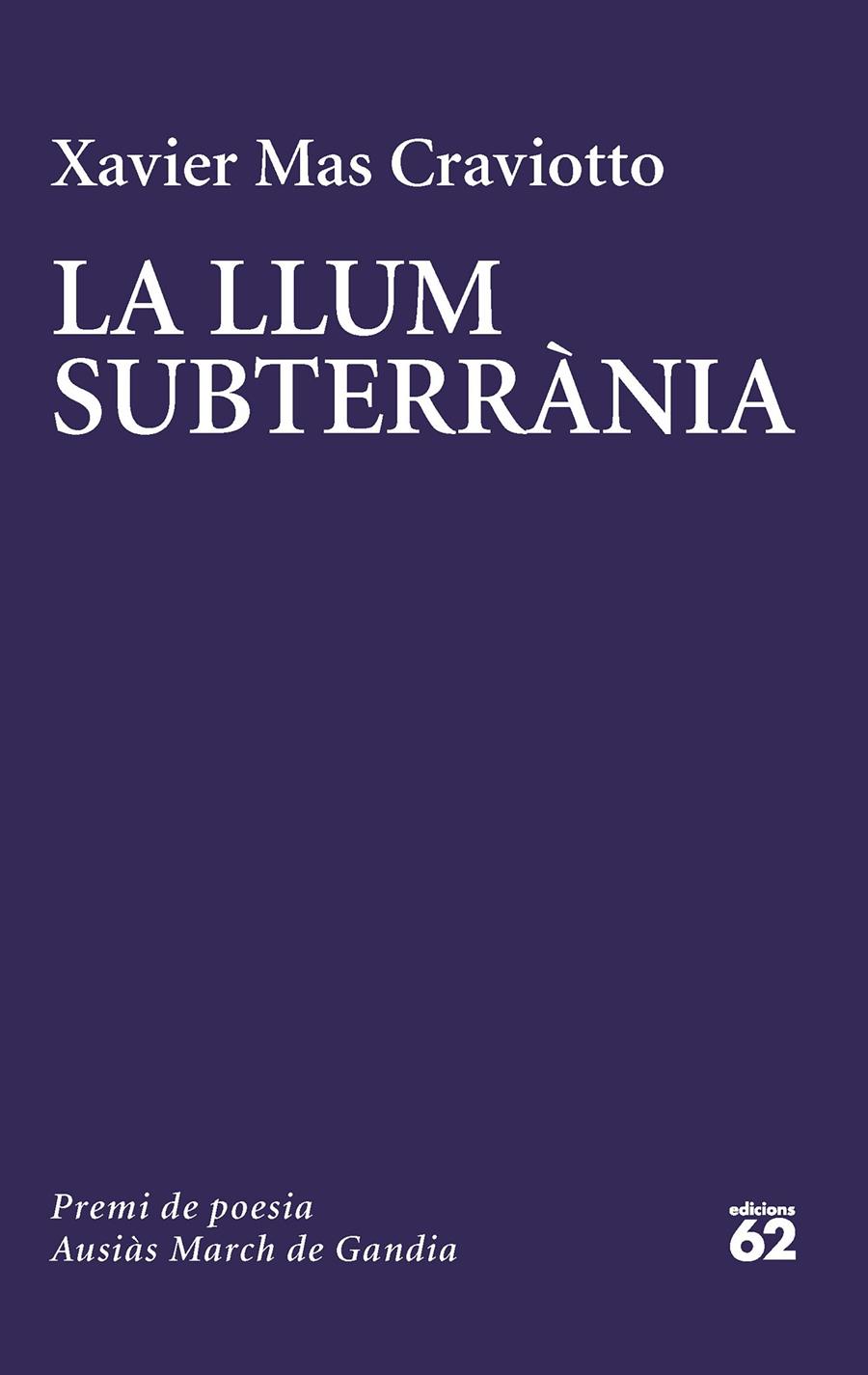 LA LLUM SUBTERRÀNIA | 9788429780741 | MAS CRAVIOTTO, XAVIER | Llibreria La Font de Mimir - Llibreria online Barcelona - Comprar llibres català i castellà