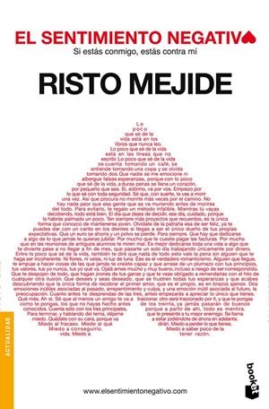 EL SENTIMIENTO NEGATIVO | 9788467036350 | RISTO MEJIDE | Llibreria La Font de Mimir - Llibreria online Barcelona - Comprar llibres català i castellà