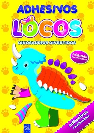 ADHESIVOS LOCOS. DINOSAURIOS DIVERTIDOS | 9788408098355 | YOYO | Llibreria La Font de Mimir - Llibreria online Barcelona - Comprar llibres català i castellà