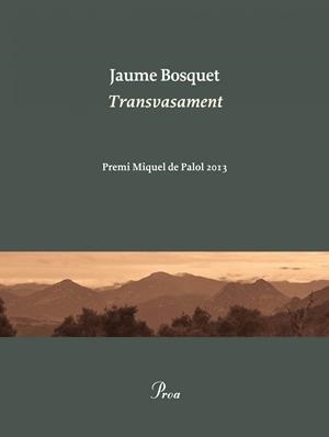 TRANSVASAMENT | 9788475884752 | BOSQUET, JAUME | Llibreria La Font de Mimir - Llibreria online Barcelona - Comprar llibres català i castellà