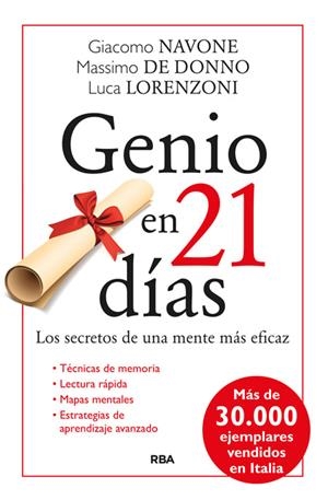 GENIO EN 21 DÍAS | 9788490564585 | DE DONNO , MASSIMO/NAVONE , GIACOMO | Llibreria La Font de Mimir - Llibreria online Barcelona - Comprar llibres català i castellà