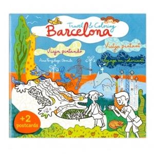 BARCELONA TRAVELCOLORING | 9788460836827 | Llibreria La Font de Mimir - Llibreria online Barcelona - Comprar llibres català i castellà