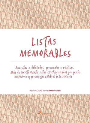 LISTAS MEMORABLES | 9788498387179 | USHER, SHAUN | Llibreria La Font de Mimir - Llibreria online Barcelona - Comprar llibres català i castellà