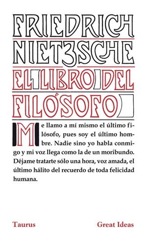 EL LIBRO DEL FILÓSOFO (SERIE GREAT IDEAS 21) | 9788430602216 | NIETZSCHE, FRIEDRICH | Llibreria La Font de Mimir - Llibreria online Barcelona - Comprar llibres català i castellà