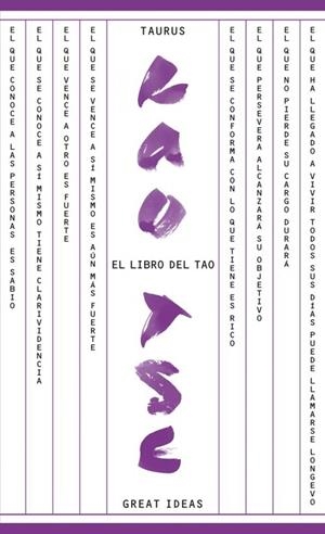 EL LIBRO DEL TAO (SERIE GREAT IDEAS 17) | 9788430609307 | TSE, LAO | Llibreria La Font de Mimir - Llibreria online Barcelona - Comprar llibres català i castellà