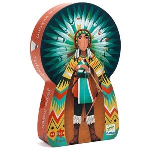 PUZZLE SILUETA TATANKA JOVEN INDIO | 3070900072244 | Llibreria La Font de Mimir - Llibreria online Barcelona - Comprar llibres català i castellà