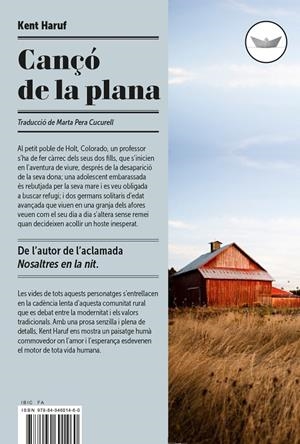 CANÇÓ DE LA PLANA | 9788494601484 | HARUF, KENT | Llibreria La Font de Mimir - Llibreria online Barcelona - Comprar llibres català i castellà