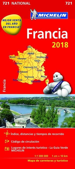 MAPA NATIONAL FRANCIA | 9782067226524 | VARIOS AUTORES | Llibreria La Font de Mimir - Llibreria online Barcelona - Comprar llibres català i castellà