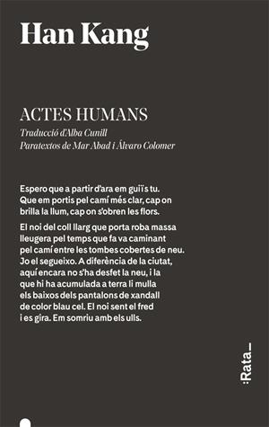 ACTES HUMANS | 9788416738359 | HAN KANG | Llibreria La Font de Mimir - Llibreria online Barcelona - Comprar llibres català i castellà