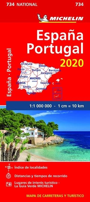 MAPA NATIONAL ESPAÑA - PORTUGAL 2020 | 9782067244078 | MICHELIN | Llibreria La Font de Mimir - Llibreria online Barcelona - Comprar llibres català i castellà