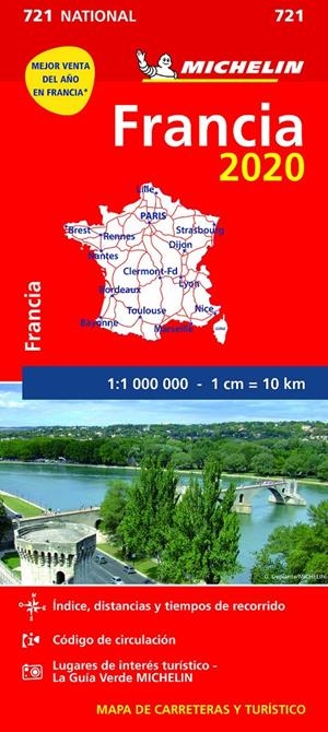 MAPA NATIONAL FRANCIA 2020 | 9782067242715 | VARIOS AUTORES | Llibreria La Font de Mimir - Llibreria online Barcelona - Comprar llibres català i castellà