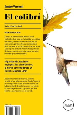 EL COLIBRÍ | 9788417339517 | VERONESI, SANDRO | Llibreria La Font de Mimir - Llibreria online Barcelona - Comprar llibres català i castellà